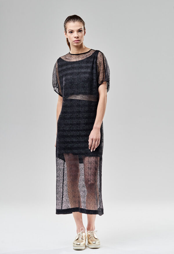 Sukienka siatkowa z koszulką Viola Śpiechowicz 01