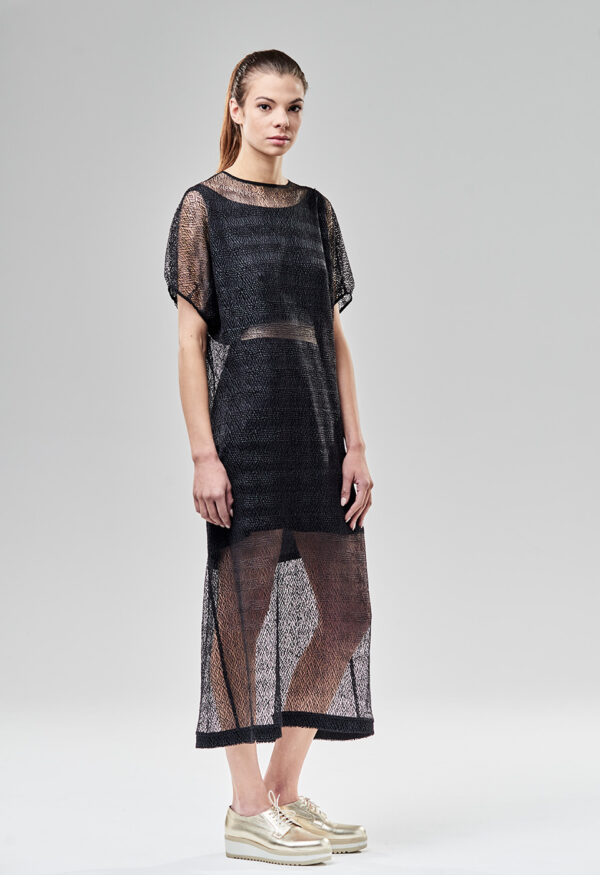 Sukienka siatkowa z koszulką Viola Śpiechowicz 02