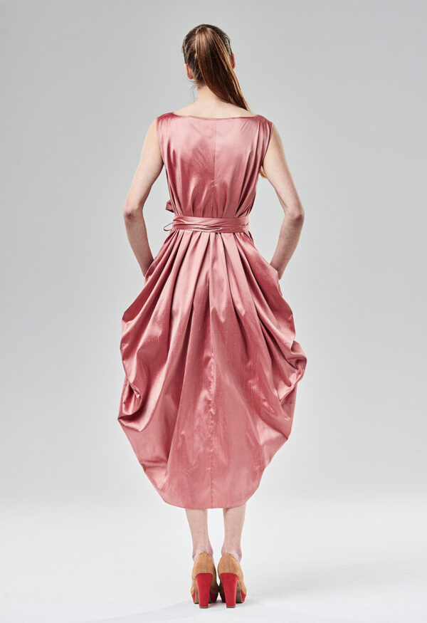 Sukienka spadochronowa kopertowa Viola Śpiechowicz 04