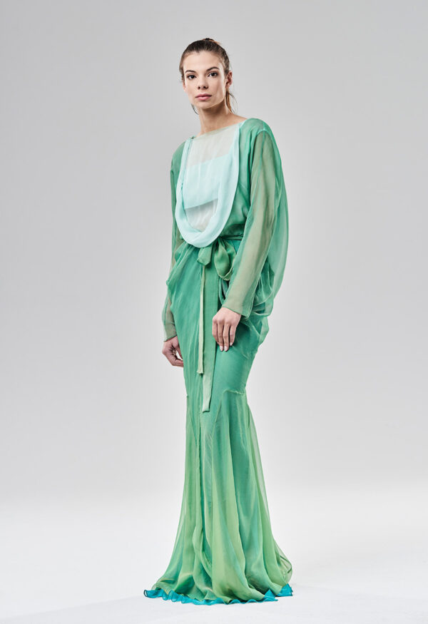 Sukienka syrena organiczna Viola Śpiechowicz 01