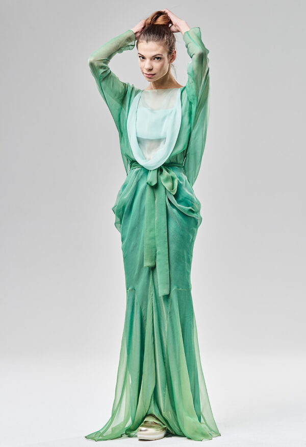 Sukienka syrena organiczna Viola Śpiechowicz 02