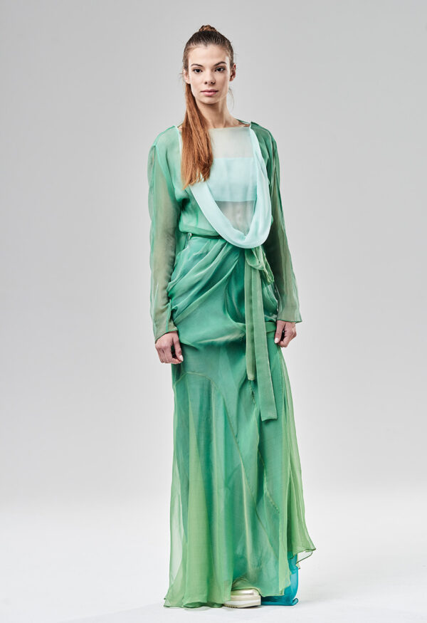 Sukienka syrena organiczna Viola Śpiechowicz 03